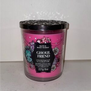 Bath & Body Works Ghoul Friend Scented Candle 1 Wick 8oz Halloween Discontinued